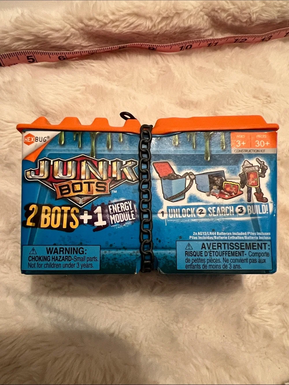 HEXBUG Junk Bots Orange 2-Bot Construction Kit with Energy Module